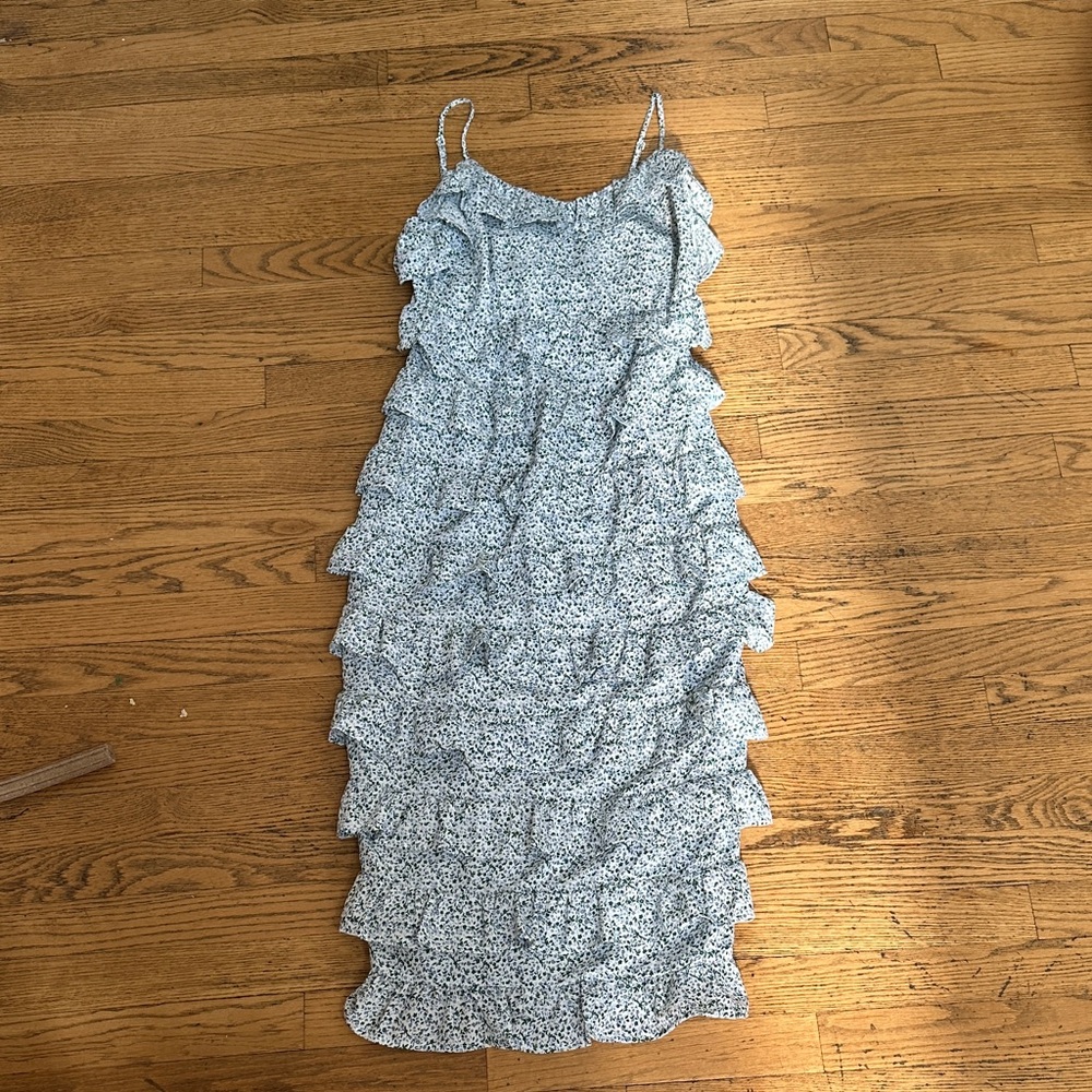 En Saison Pleated Floral Dress